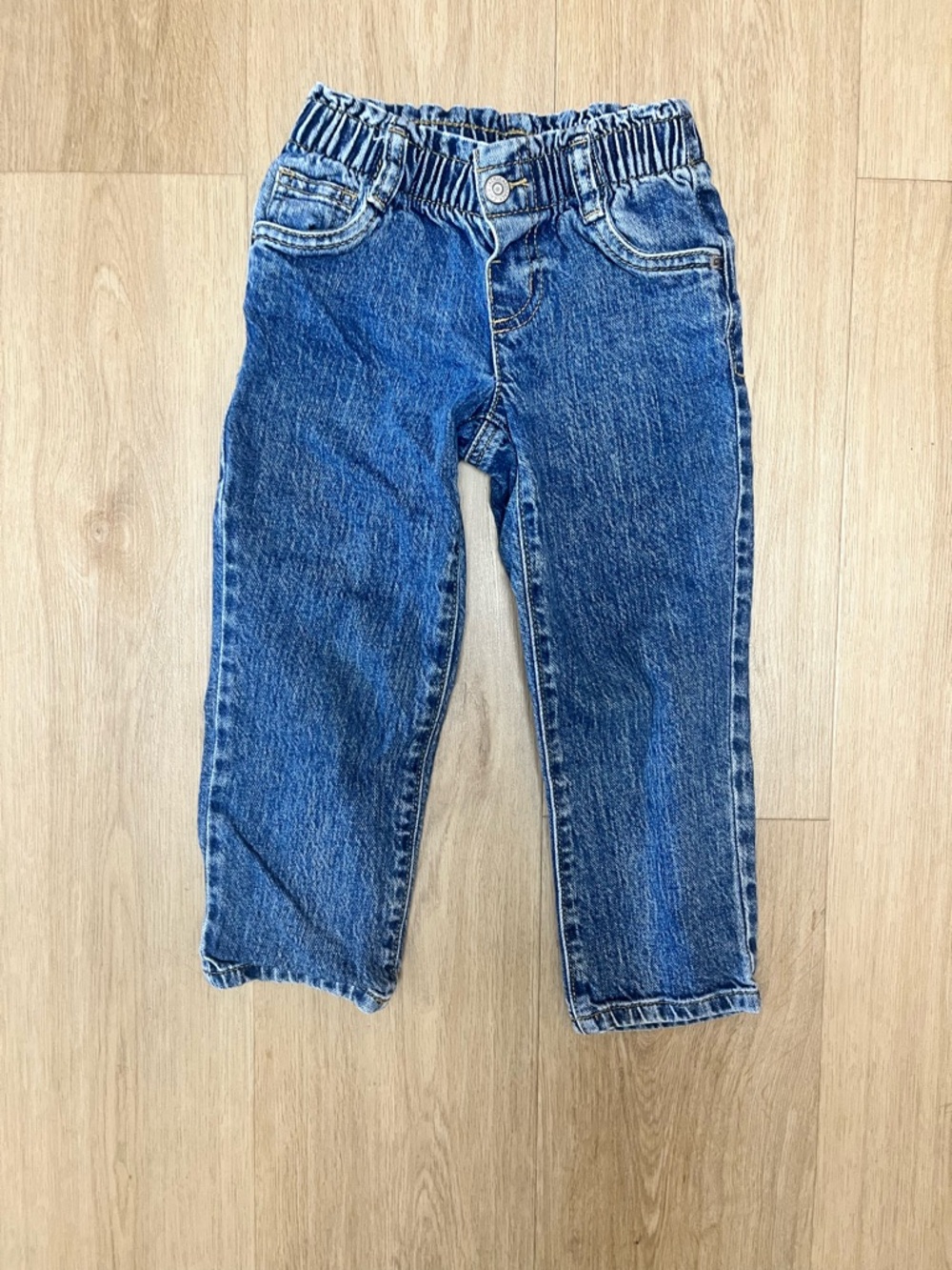 Cat & Jack Kids Medium Blue Elastic Waist Jeans